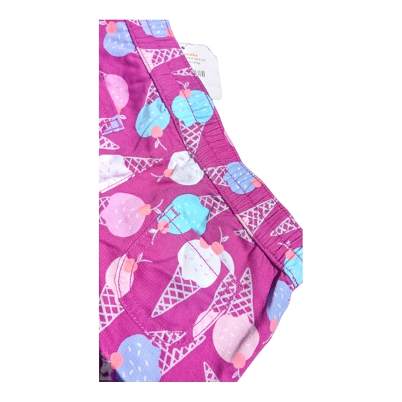 Gymboree Girls 12-18m Purple Ice Cream Shorts w/ Pockets - Picture 4 of 6
